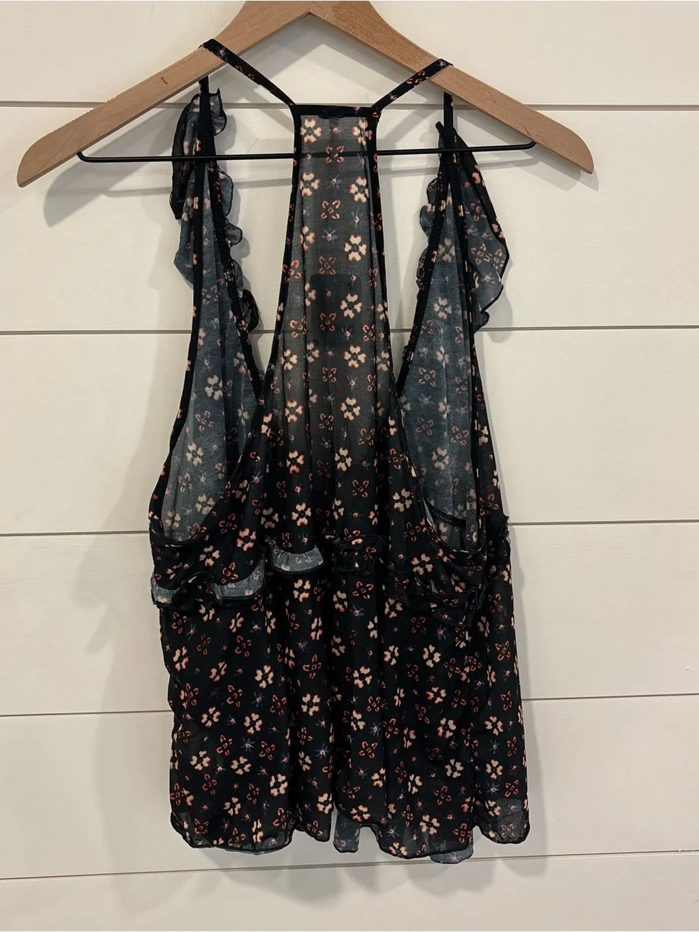 Free People Fearless Knit Tank Top in Night Sky Combo NWT Size Large